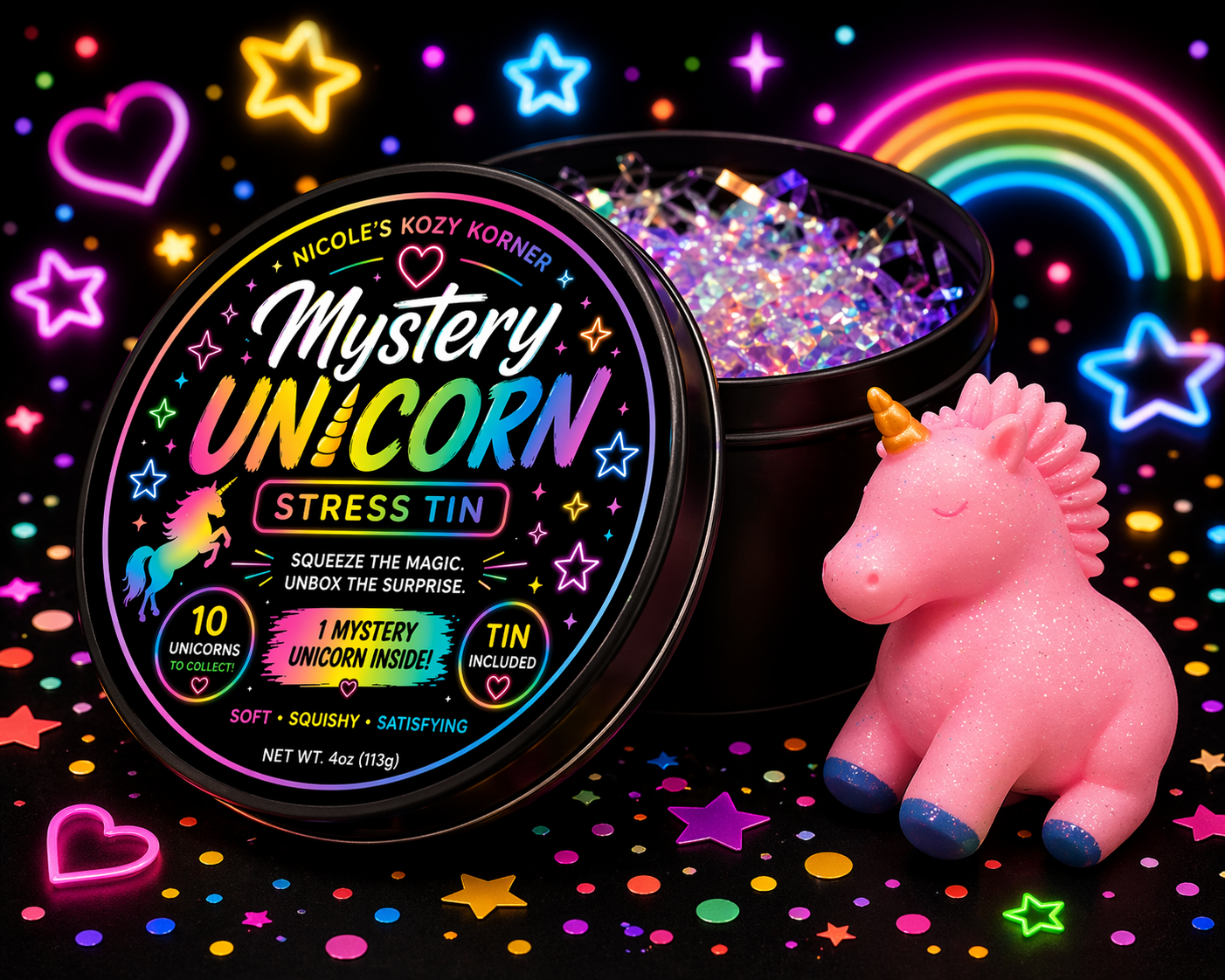 Nicole's Kozy Korner Mystery Squishy Unicorns
