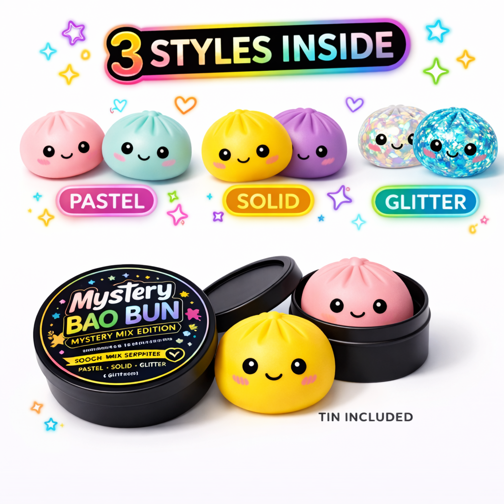 Nicole's Kozy Korner Mystery Squishy Glitter/Pastel/Solid Dumpling (Copy)