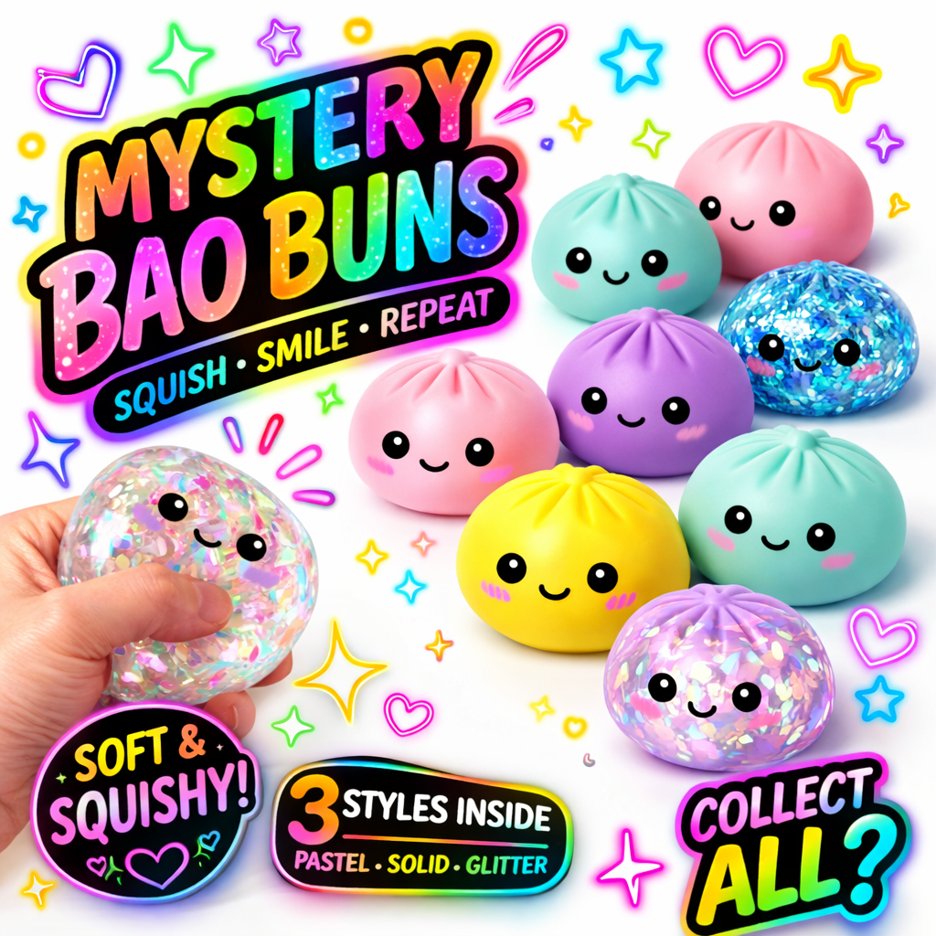 Nicole's Kozy Korner Mystery Squishy Glitter/Pastel/Solid Dumpling (Copy)