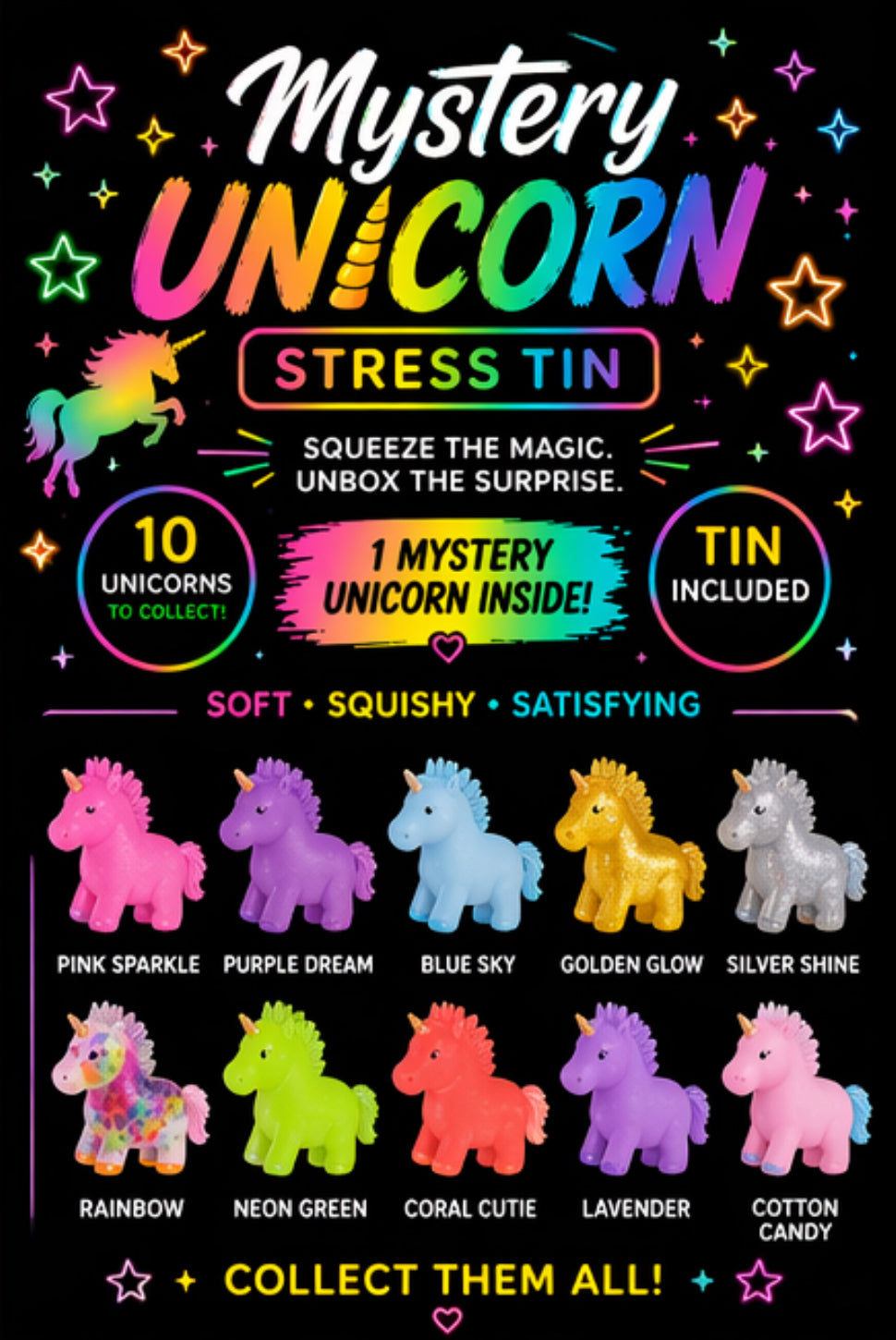 Nicole's Kozy Korner Mystery Squishy Unicorns