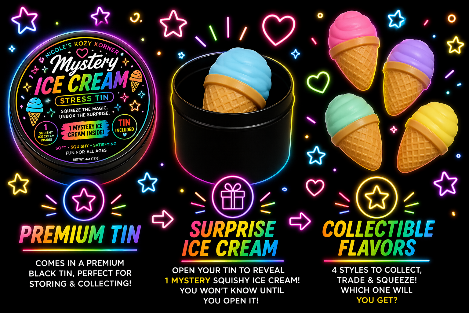 Nicole's Kozy Korner Mystery Squishy Ice Cream